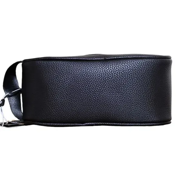 True Religion Travel Bag Dopp Kit Black Faux Leather Horseshoe Logo Shaving Kit - Picture 6 of 8